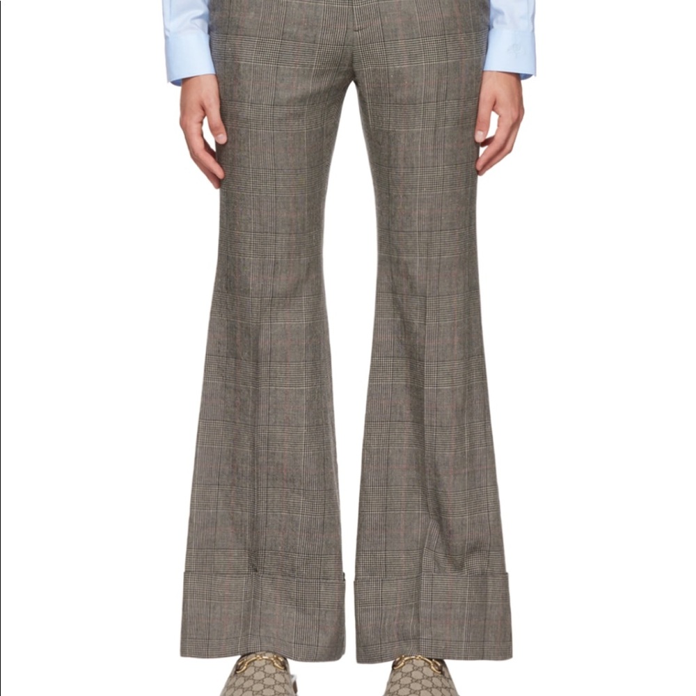 Gucci runway style flared pants